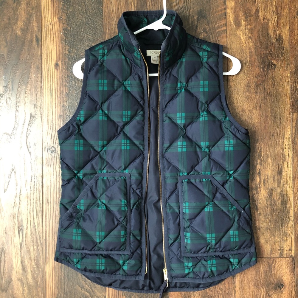 Host Pick! J Crew plaid puffer vest